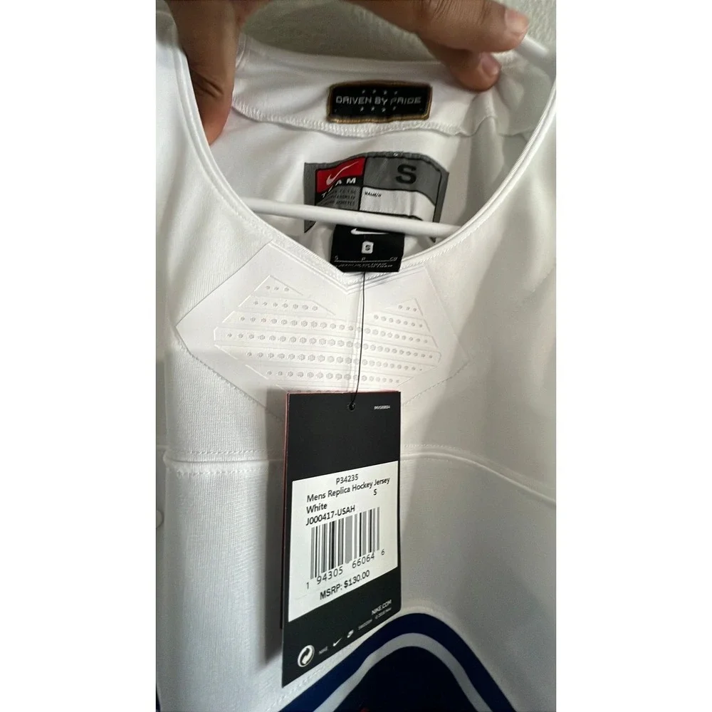 Nike USA Hockey‎ Team Jersey Men's Small White New With Tags